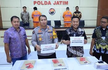 Rugikan Korban Rp 11 Miliar Rupiah, Subdit Hartabangtah Ditreskrimum Polda Jatim Bekuk 2 Pelaku Pemalsu Kontrak Fiktif