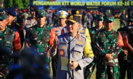 TNI-Polri Gelar Apel Pasukan Pengamanan World Water Forum Ke-10 di Bali