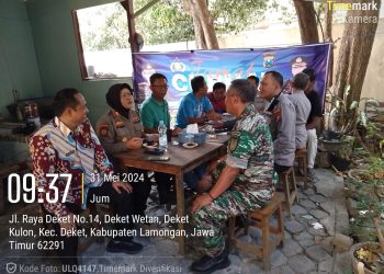 JUMAT CURHAT POLSEK DEKET POLRES LAMONGAN BERSAMA MUSPIKA KECAMATAN DEKET