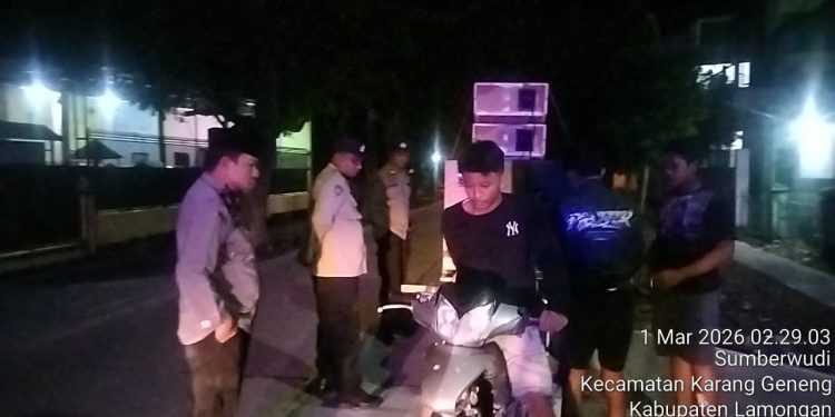 Polsek Karanggeneng Tertibkan Patrol Sahur Ber-Sound System, Cegah Tawuran dan Gangguan Kamtibmas